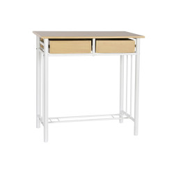 Conjunto de Mesa con 2 Sillas DKD Home Decor Metal Madera MDF 80 x 50
