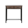 Conjunto de Mesa con 2 Sillas DKD Home Decor Marrón Negro Metal Mader