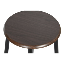 Conjunto de Mesa con 2 Sillas DKD Home Decor Marrón Negro Metal Mader