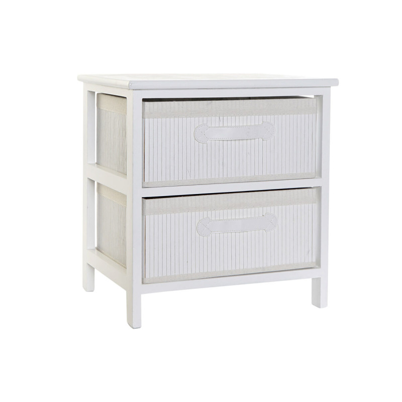 Cajonera DKD Home Decor Blanco Bambú Madera de Paulonia 42 x 32 x 45 Cajonera DKD Home Decor Blanco Bambú Madera de Paulonia 42 x 32 x 45