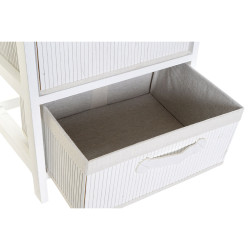 Cajonera DKD Home Decor Blanco Bambú Madera de Paulonia 42 x 32 x 45
