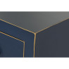 Escritorio DKD Home Decor Azul Dorado Metal Pino Madera MDF 110 x 35 x