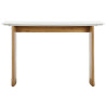 Consola Home ESPRIT Blanco Marrón Mármol Madera de mango 120 x 38 x
