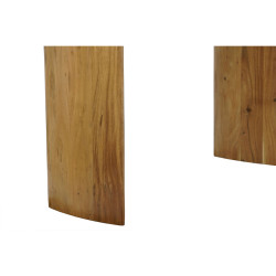 Consola Home ESPRIT Blanco Marrón Mármol Madera de mango 120 x 38 x