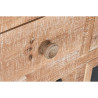 Cajonera Home ESPRIT Negro Natural Metal Abeto Cottage 110 x 40 x 92,5