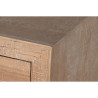 Cajonera Home ESPRIT Negro Natural Metal Abeto Cottage 110 x 40 x 92,5