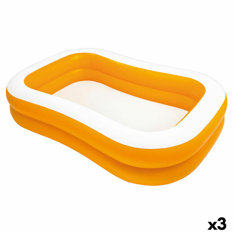 Piscina Hinchable Intex Mandarin Naranja 600 L 229 x 48 x 152 cm (3 Un