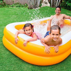 Piscina Hinchable Intex Mandarin Naranja 600 L 229 x 48 x 152 cm (3 Un