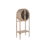 Mueble Auxiliar Home ESPRIT Natural Cristal Teca Madera Reciclada 75 x