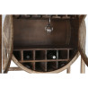 Mueble Auxiliar Home ESPRIT Natural Cristal Teca Madera Reciclada 75 x
