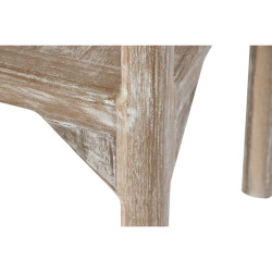 Mueble Auxiliar Home ESPRIT Natural Cristal Teca Madera Reciclada 75 x