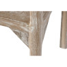 Mueble Auxiliar Home ESPRIT Natural Cristal Teca Madera Reciclada 75 x