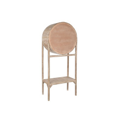 Mueble Auxiliar Home ESPRIT Natural Cristal Teca Madera Reciclada 75 x