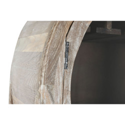 Mueble Auxiliar Home ESPRIT Natural Cristal Teca Madera Reciclada 75 x