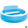 Piscina Hinchable Intex Sillón Azul Blanco 590 L 229 x 79 x 218 cm (2