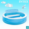 Piscina Hinchable Intex Sillón Azul Blanco 590 L 229 x 79 x 218 cm (2