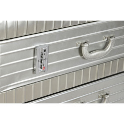 Cajonera Home ESPRIT Plateado Metal Madera MDF Vintage 80 x 39 x 82 cm