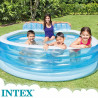 Piscina Hinchable Intex Sillón Azul Blanco 590 L 229 x 79 x 218 cm (2