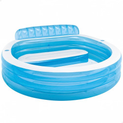 Piscina Hinchable Intex Sillón Azul Blanco 590 L 229 x 79 x 218 cm (2