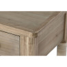 Mesita de Noche Home ESPRIT Natural Marrón claro Cuerda Abeto 44 x 33
