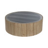 Mesa de Centro Home ESPRIT Abeto Madera MDF 90 x 90 x 30 cm