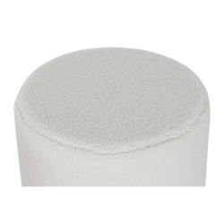 Reposapiés DKD Home Decor Blanco Negro Poliéster Madera MDF Scandi 6