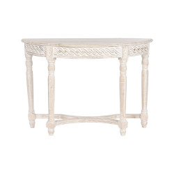Consola Home ESPRIT Blanco Madera de mango 114,3 x 38,1 x 82 cm