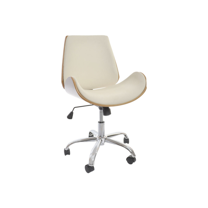 Silla DKD Home Decor Marrón Crema Plateado 52 x 58,5 x 98 cm Silla DKD Home Decor Marrón Crema Plateado 52 x 58,5 x 98 cm