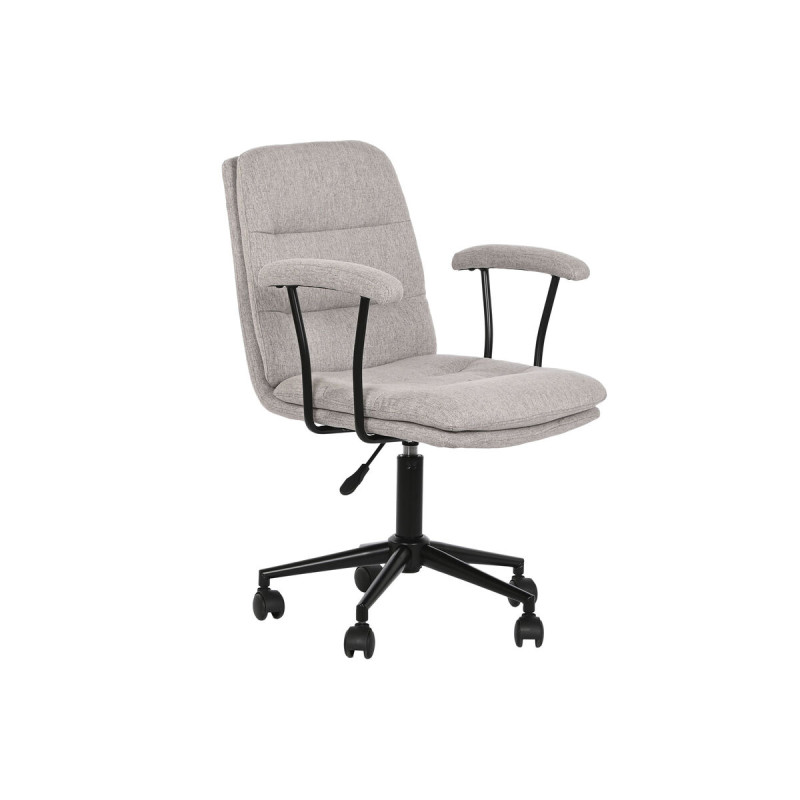 Silla de Oficina DKD Home Decor Negro Gris 60 x 61,5 x 84 cm Silla de Oficina DKD Home Decor Negro Gris 60 x 61,5 x 84 cm