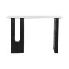 Consola Home ESPRIT Blanco Negro Mármol Madera de mango 117 x 31 x 77