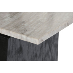 Consola Home ESPRIT Blanco Negro Mármol Madera de mango 117 x 31 x 77
