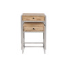 Juego de 2 mesas Home ESPRIT Marrón Plateado Natural Acero Madera de