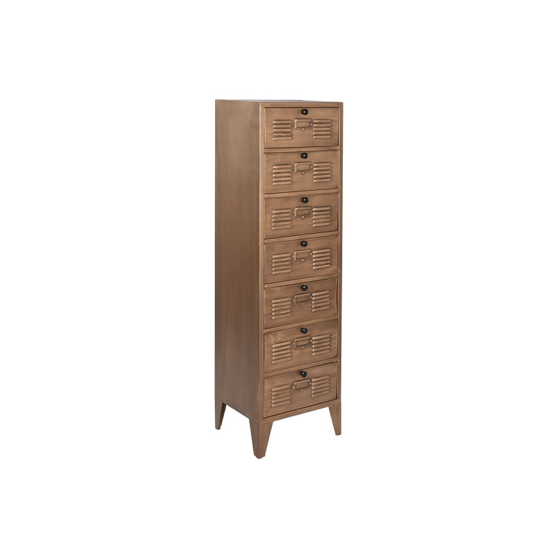 Cajonera Home ESPRIT Dorado Metal Loft 40 x 34 x 139 cm Cajonera Home ESPRIT Dorado Metal Loft 40 x 34 x 139 cm