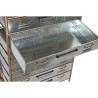 Cajonera Home ESPRIT Marrón Gris Plateado Natural Metal Abeto Loft 66
