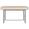 Escritorio Home ESPRIT Azul Gris Madera MDF 120 x 60 x 75 cm
