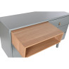 Cómoda Home ESPRIT Azul Gris Natural Polipropileno Madera MDF 120 x 4