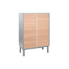 Cajonera Home ESPRIT Azul Gris Polipropileno Madera MDF 80 x 40 x 117