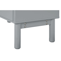 Cajonera Home ESPRIT Azul Gris Polipropileno Madera MDF 80 x 40 x 117