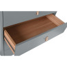 Cajonera Home ESPRIT Azul Gris Polipropileno Madera MDF 80 x 40 x 117