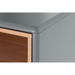 Cajonera Home ESPRIT Azul Gris Polipropileno Madera MDF 80 x 40 x 117