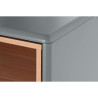 Cajonera Home ESPRIT Azul Gris Polipropileno Madera MDF 80 x 40 x 117