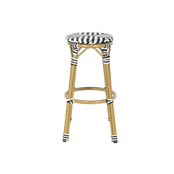Taburete Home ESPRIT Bicolor Metal ratán sintético 39,5 x 39,5 x 74,