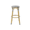 Taburete Home ESPRIT Bicolor Metal ratán sintético 39,5 x 39,5 x 74,