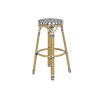 Taburete Home ESPRIT Bicolor Metal ratán sintético 39,5 x 39,5 x 74,