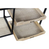 Consola Home ESPRIT Marrón Negro Madera Metal 120 x 38 x 80 cm