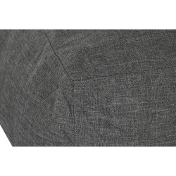 Puff Home ESPRIT Gris 87 x 87 x 32 cm