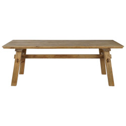 Mesa de Comedor Home ESPRIT Marrón Natural Madera Madera de pino 220