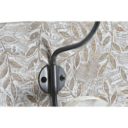 Perchero de Pared Home ESPRIT Blanco Hierro Madera de mango 76 x 14 x