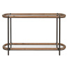 Consola Home ESPRIT Cristal Abeto 131 x 36 x 81 cm