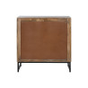 Cómoda Home ESPRIT Marrón Negro Plateado Madera de mango Espejo Indi